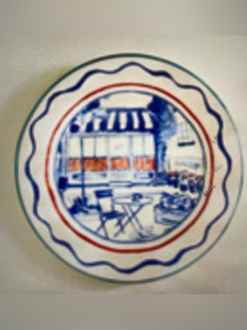 ❤️ ANTHROPOLOGIE DAMSON MADDER ITALIAN STONEWARE DESSERT PLATE NEW